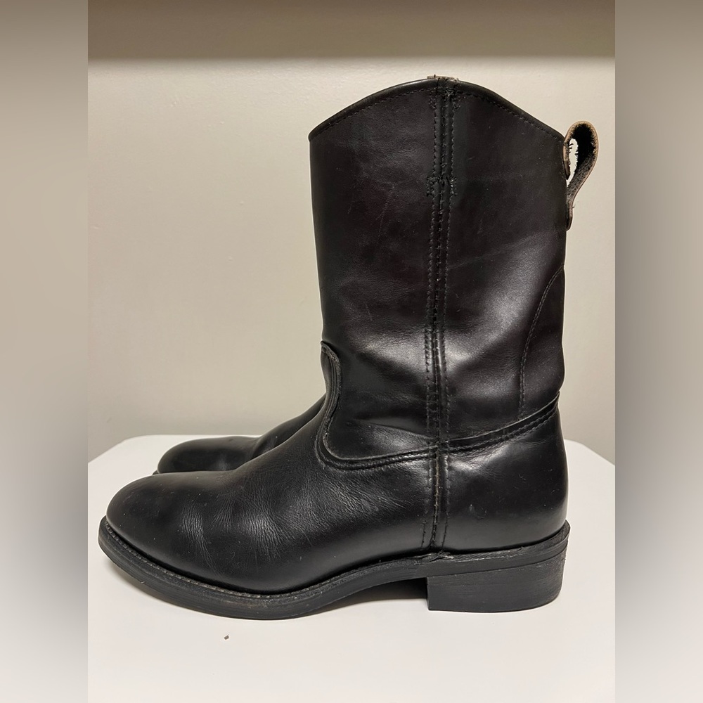 Vintage Red Wing Steel Toe Pull On Boots US 10.5 B USA Made Style 1194